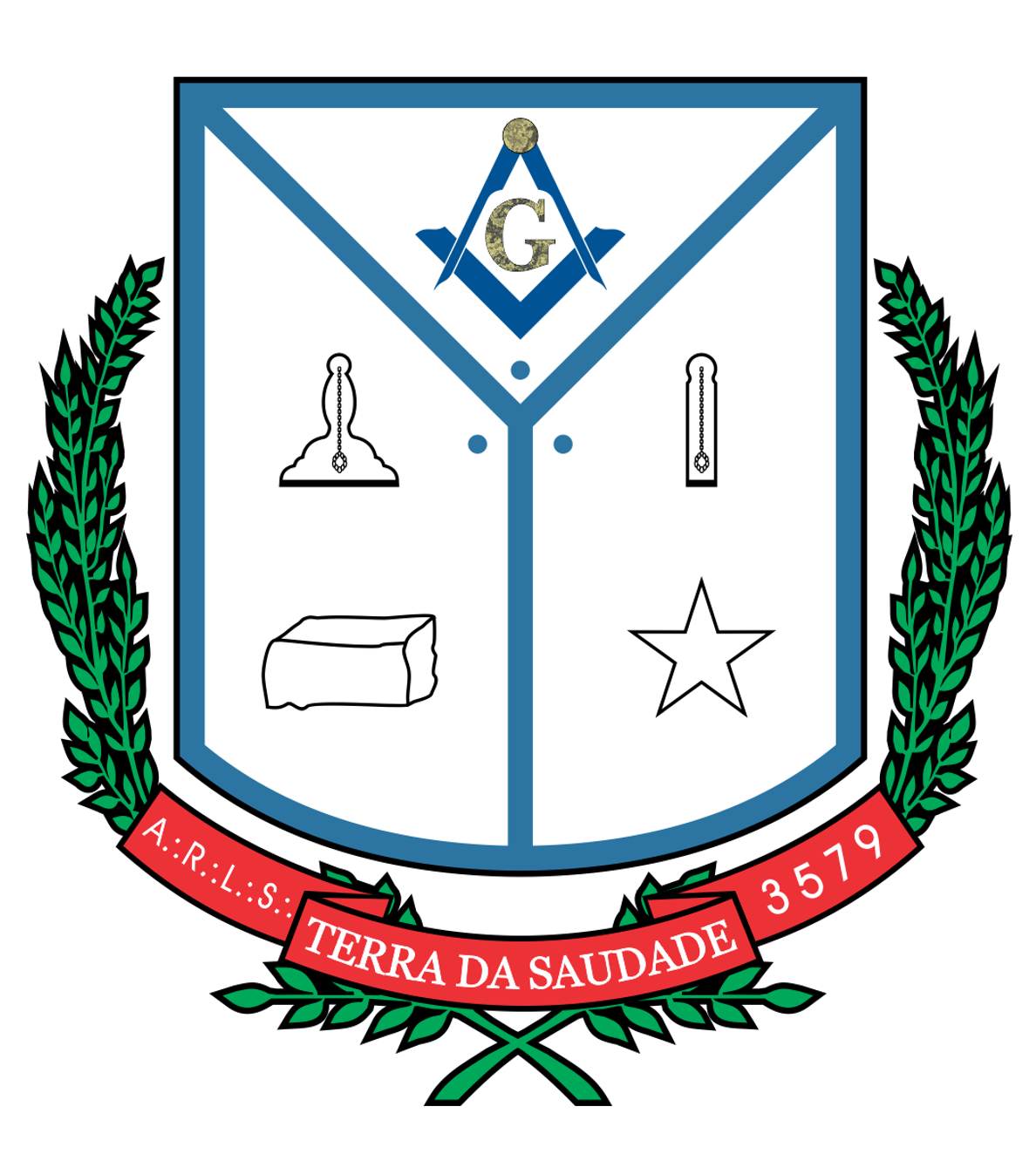 Brasão da Loja Maçônica Terra da Saudade 3579